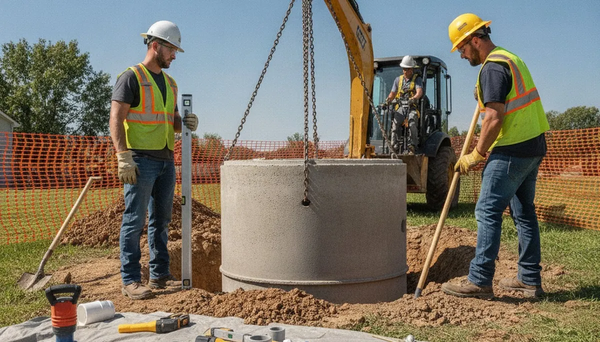 Septic tank installation for Bloomington, IN homes by On Call Plumbers