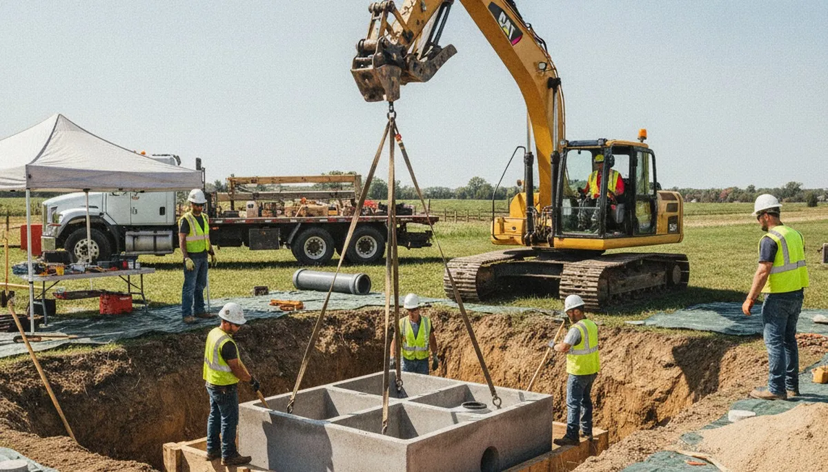 Septic tank installation for Bloomington, IN homes by On Call Plumbers